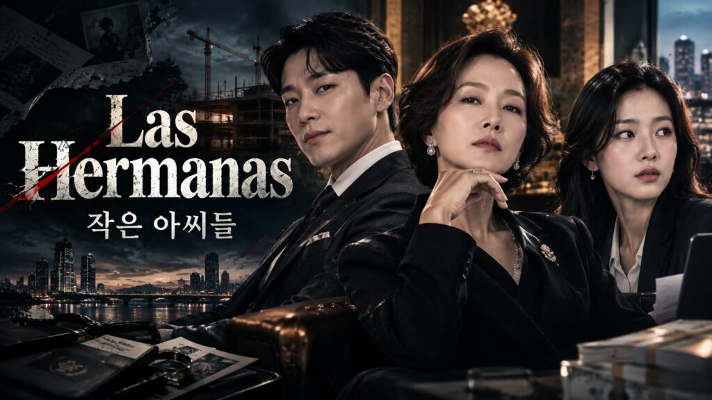 Imagen de los aliados y personajes de apoyo en el drama coreano Las Hermanas (Little Women), destacando el misterio y la cooperación en la trama.